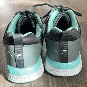 Fila Women's Gray and Teal Running Shoes Size 7 thumbnail 7
