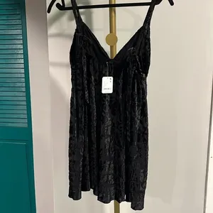 FREE PEOPLE NWT Snow Angel Mini Slip / Black Combo - S thumbnail 11