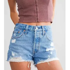 New Levi's Size 27 Women's 501 Original Fit High Rise Shorts Oxnard Athens Jump thumbnail 4