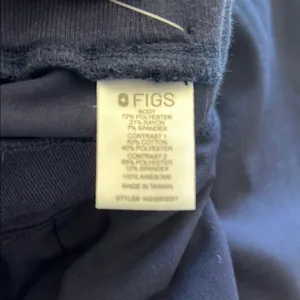 Figs Blue jogger Pants with Elastic Cuffs and Drawstring Waist XL‎ thumbnail 6