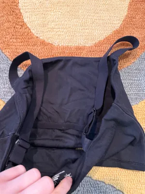 Offline by Aerie Black Real Me Least Support Sports Bra / Crop Tank Top Small thumbnail 4