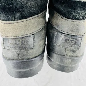Ugg Lorna Black Boots Waterproof Genuine Leather Wool Lined 8.5” Shaft Size 8.5 thumbnail 7
