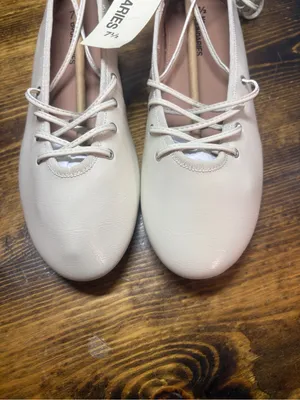 No boundaries Beige Corset Lace Up Ballet Flats Size 7.5 thumbnail 5