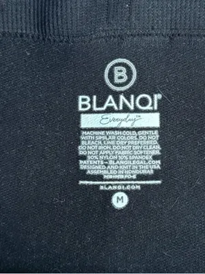 BLANQI Everday Maternity Belly Support Black Maternity Leggings~ Size Medium 💚🍄 thumbnail 7