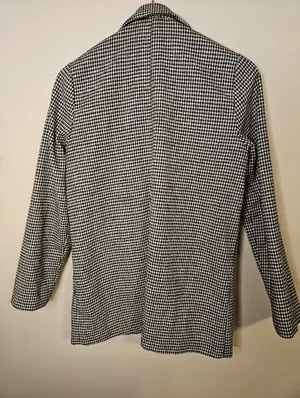Ambiance Outerwear Black White Houndstooth Jacket Coat Business Casual Neutral thumbnail 6