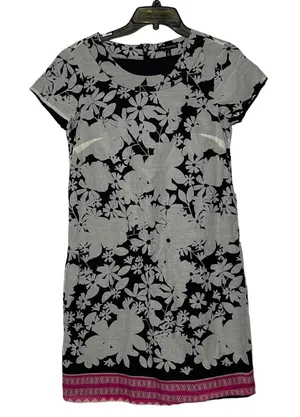 The Limited Dress Size Small Tan Black Floral Pink Bottom SS‎ Womens Silk Blend thumbnail 1