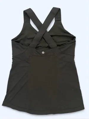 Lululemon Push your limits tank bra top black activewear yoga Pilates gym 10 thumbnail 6