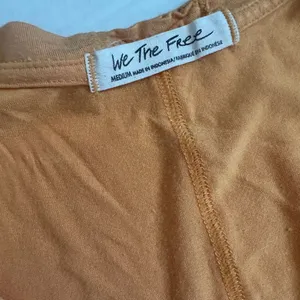 Free People Orange Moon Dance Knit Oversized V Neck Tank Top thumbnail 7