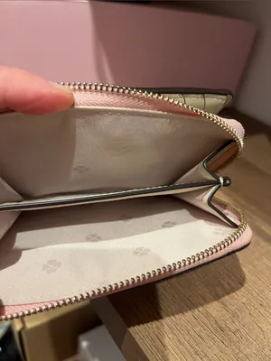 Kate Spade New York Knott Pebbled Leather Small Compact Wallet in Mochi Pink thumbnail 8