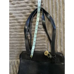 Dooney & Bourke Black Pebbled Satchel Top Double Handle Bag Zip Close Logo thumbnail 13