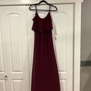 Show me your mumu wedding burgundy new with tags‎ maxi thumbnail 3
