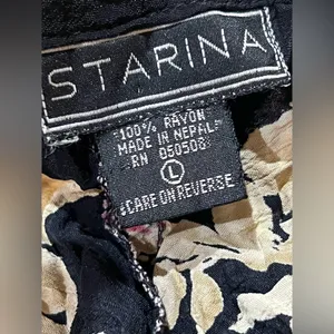 Vintage Starina women’s dress size L floral print thumbnail 11