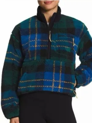 The Northface Extream Plaid Cropped Pullover size XL thumbnail 1