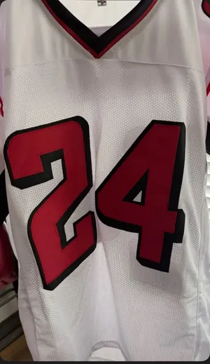 Devonte Freeman autographed Jersey White Size XL thumbnail 1