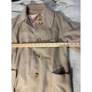 Vintage Item House Tacoma Washington Beige Wool Car Coat ILGWU Union Tag 60s 70s thumbnail 7