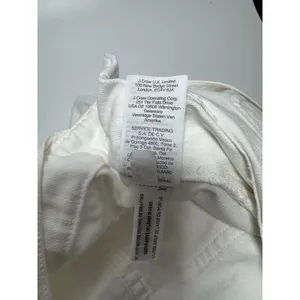 MADEWELL Straight Leg Denim Jeans Overalls Women Size SMALL White thumbnail 11