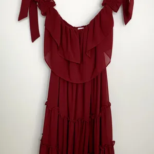 Misa Los Angeles X REVOLVE Micaela Dress Burgundy Womens Medium thumbnail 11