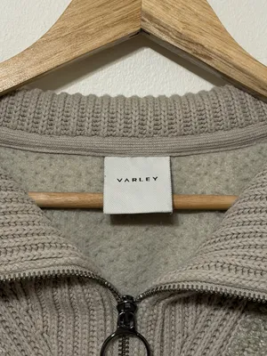 Varley Rogers Sweater Size Small Half Zip Sage Grey thumbnail 3