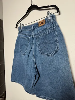 Vintage 90s Lee High-Waisted Denim Shorts thumbnail 2