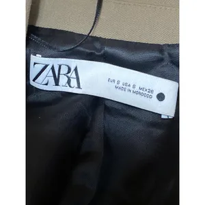 Zara Womens Olive Green Long Sleeve Notch Lapel Pocket Blazer Coat Jacket Size S thumbnail 3