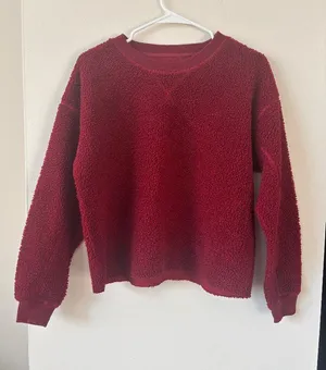 American Eagle Red Cropped Sweater - Size XS thumbnail 1