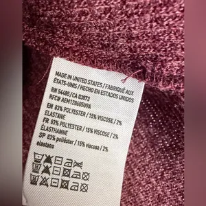 American Eagle Outfitters Maroon Knit Sweater, Small thumbnail 3