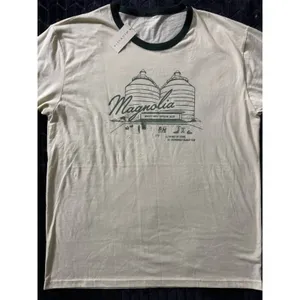 Magnolia Womens Waco Silos Texas Graphic Print T-shirt Ivory Size XL NWT thumbnail 2