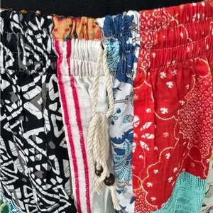 Kathmandu Imports NWT Kantha Patchwork Wide Leg Drawstring Pants ~ One Size Fits Most thumbnail 7
