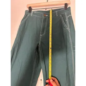 NWT Gap High Rise 90's Loose Carpenter Pants June Bug Green Sz 4 thumbnail 7