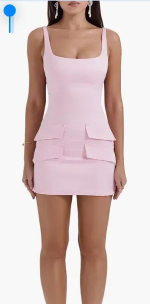 NWT House of CB Cosette Sleeveless Satin Cocktail Minidress HOUSE OF CB thumbnail 1