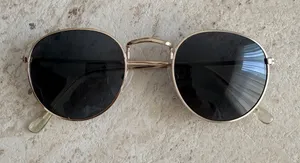 Princess Polly Gold Frame Black Lens Sunglasses thumbnail 1