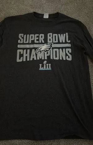 Philadelphia Eagles Long Sleeve Black Size L thumbnail 1
