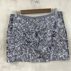 London‎ Jean Sequin Mini Skirt Size 6 Y2K Party Glam Evening Sparkly Stagecoach thumbnail 3