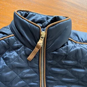 Rafaella Weekend Equestrian‎ Style Navy Diamond Quilted Jacket Petite Medium PM thumbnail 6