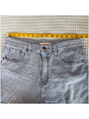 Levis Premium High Loose Shorts Womens 31 Denim Jean Mom Jorts Light Wash thumbnail 8