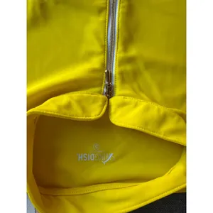 SwingDish Sleeveless Golf Polo Top Size Small Bright Yellow Quarter Zip Stretch thumbnail 8