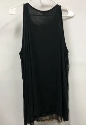 Mauve women’s gold & black sequined top 1x/2x read description thumbnail 2