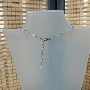 Silver Pendant Necklace with Blue Teal Butterfly Accent thumbnail 2