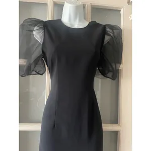 Zara‎ puffy Sleeves Black Dress thumbnail 8