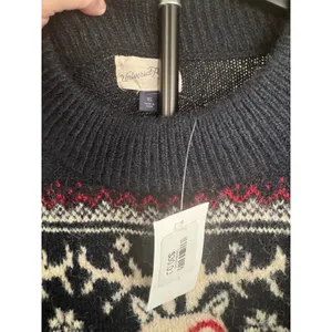 Universal Threads Target Bullseye Dog Fair Isle Holiday Sweater Navy Blue XS NEW thumbnail 4
