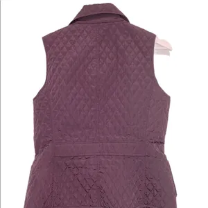 Talbots size small purple quilted zippered vest thumbnail 3