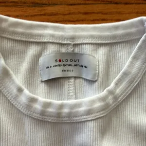 Sold Out Ribbed Tank White thumbnail 2