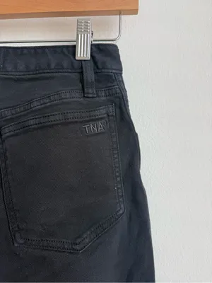 Aritzia TNA 90s Camden Pant Black Cotton Twill Straight Leg Size 2 thumbnail 10