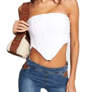 IAM.GIA Boned White Corset size XXS thumbnail 1