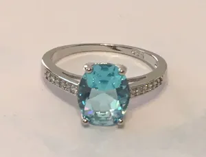 Ice Blue Ring, Size 8 thumbnail 1