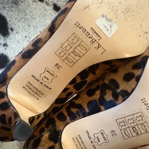LK‎ Bennett London Marie Leopard Print Calf Hair Kitten Heels Size 39 thumbnail 9