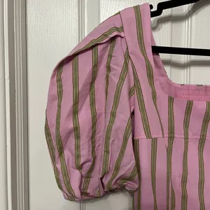 STINE GOYA Blouson Sleeve top - WALLPAPER STRIPES medium‎ puff thumbnail 5