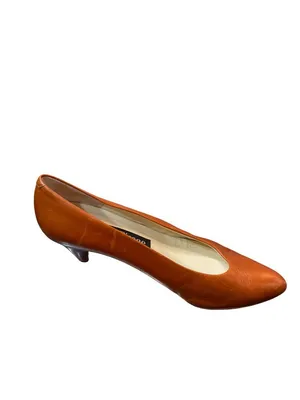 Evan Picone wms orange slip on kitten heels 2" formal shoes SKU 10-411 thumbnail 13