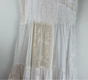 Antica Sartoria Crochet Lace Boho Mini Dress Beachy Sz S/M thumbnail 11