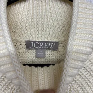 Womens Size XS J Crew Cream Rolled Neck Sweater EUC thumbnail 2